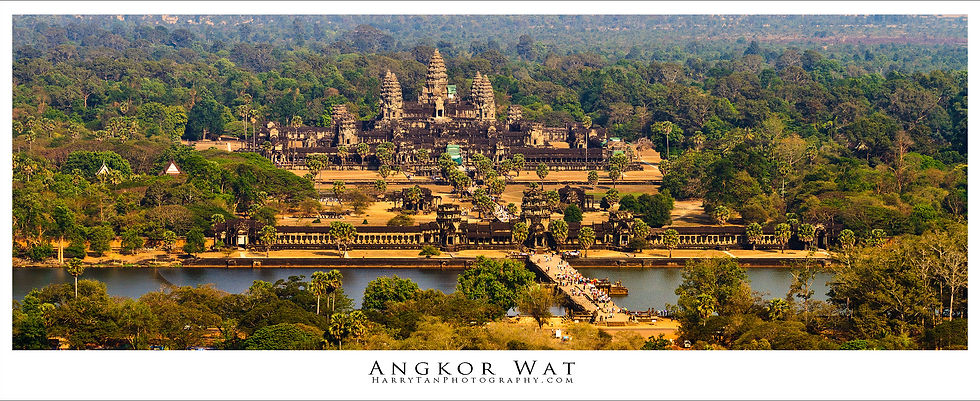 Angkor Wat from above the sky