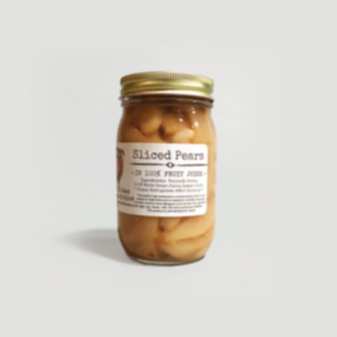 Sliced Pears
