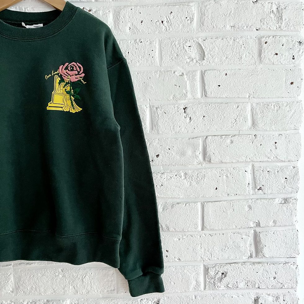 Thumbnail: Embroidered Rose Sweatshirt