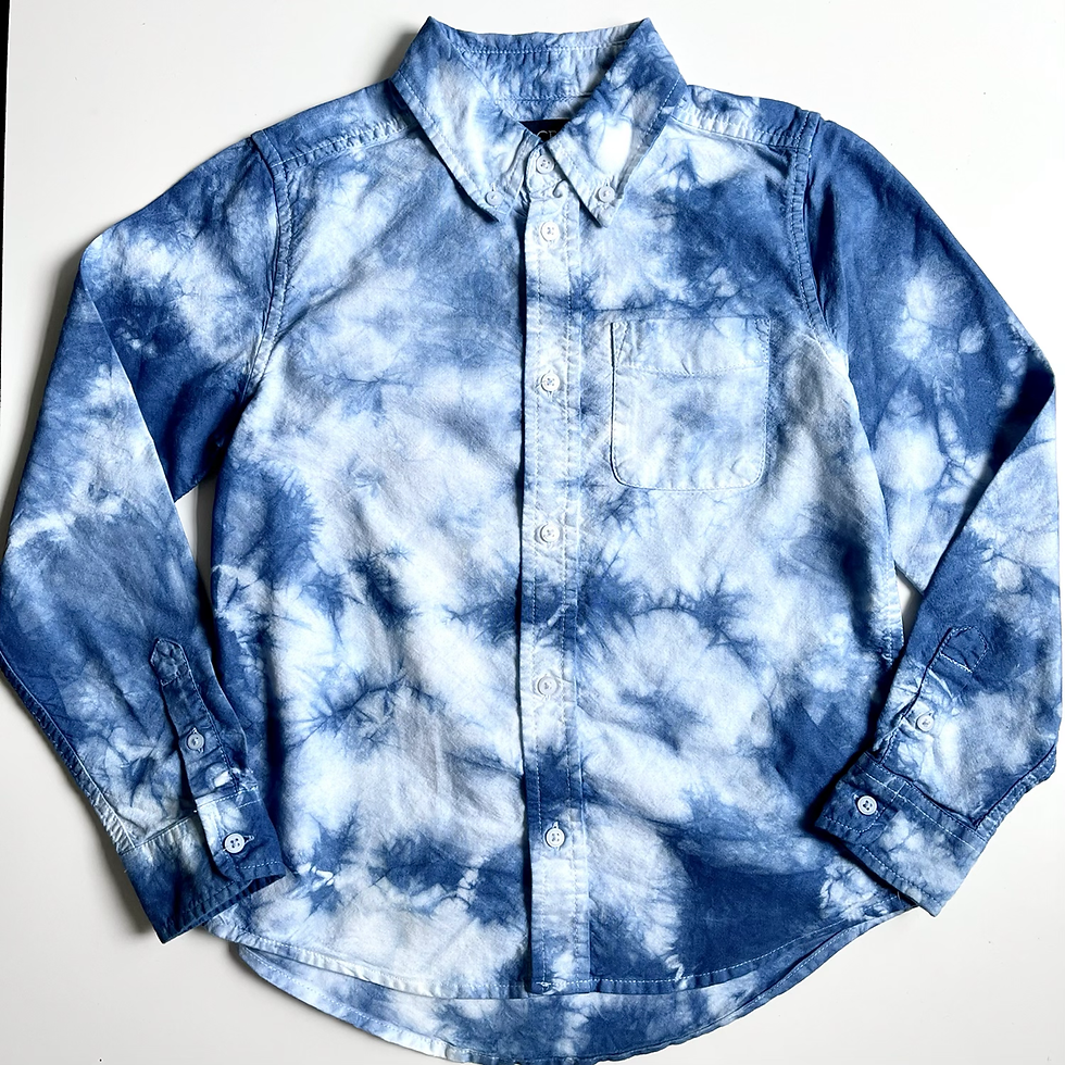 Thumbnail: Crinkle Indigo Dyed Button-up
