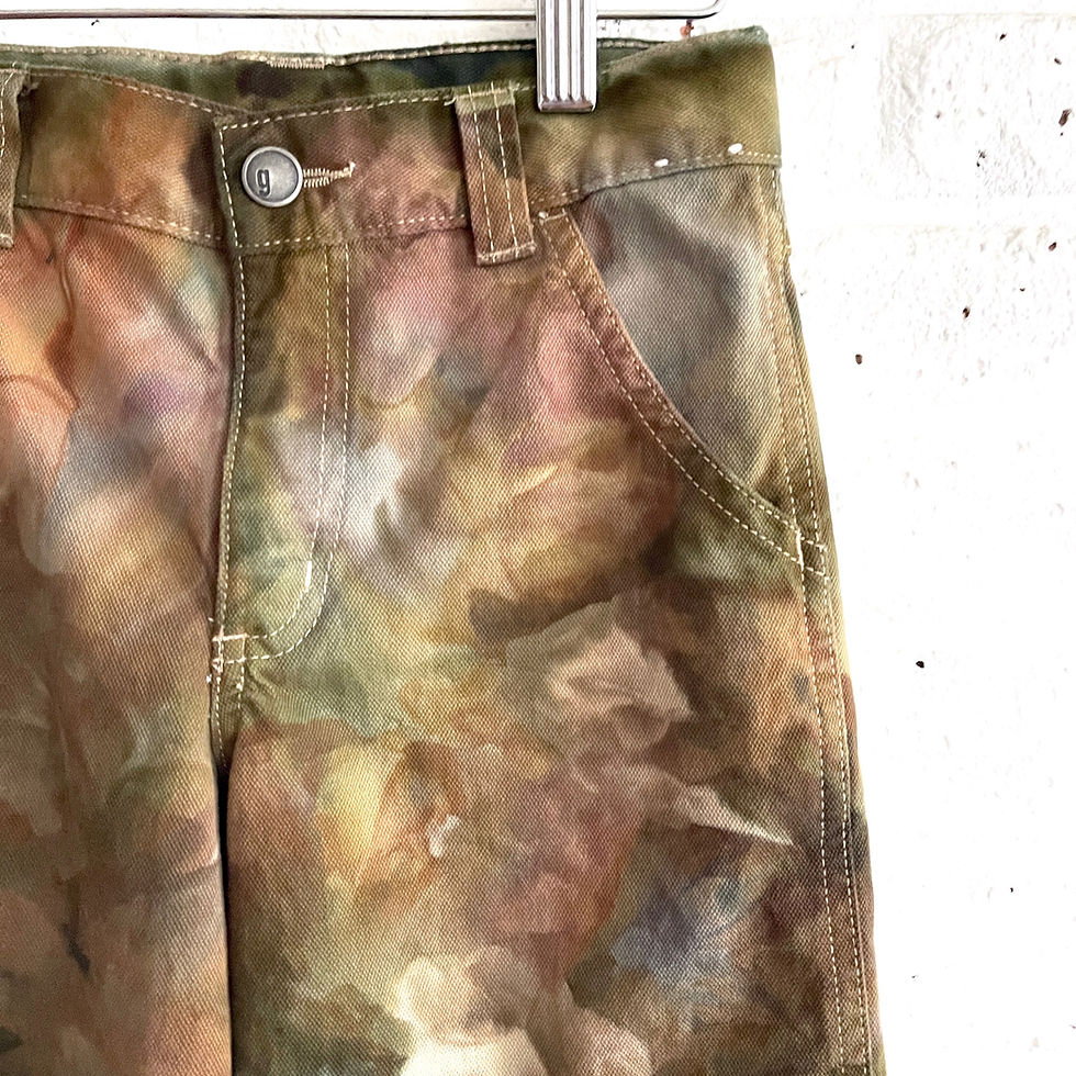 Thumbnail: Hand Dyed "Desert Dusk" Dungarees