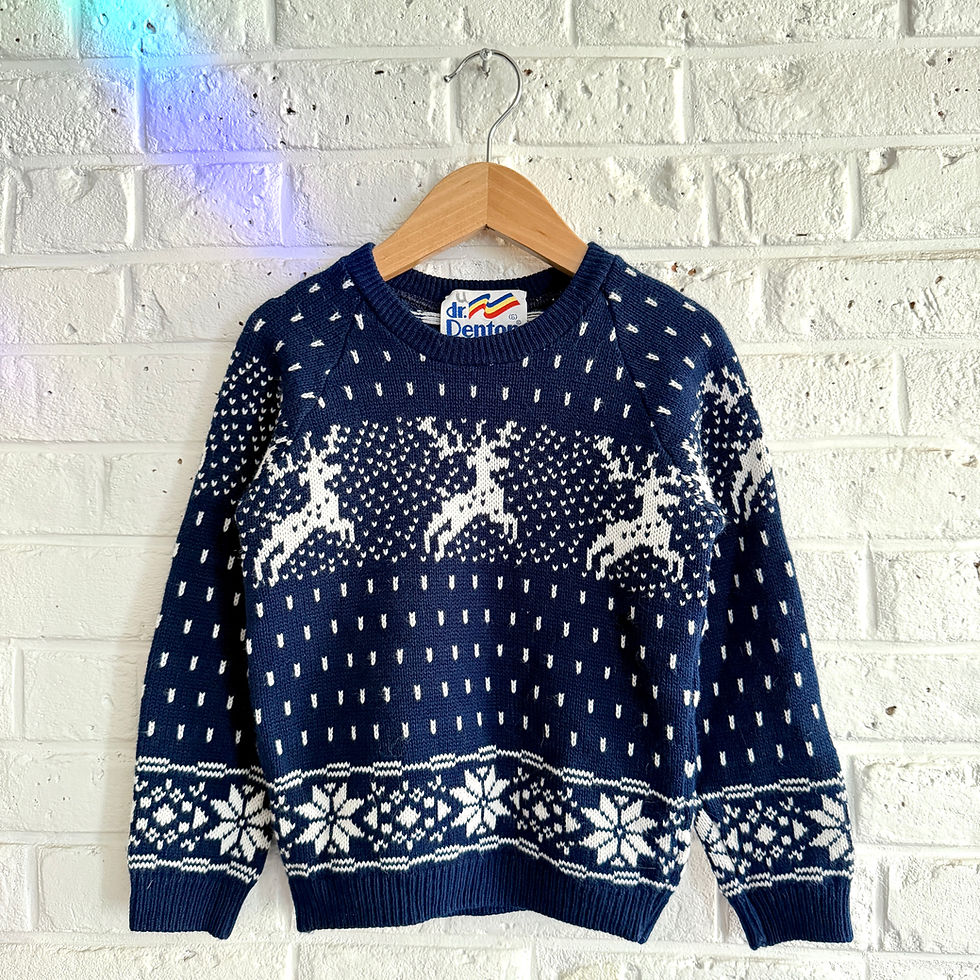Thumbnail: Vintage "Winter Deer" Sweater