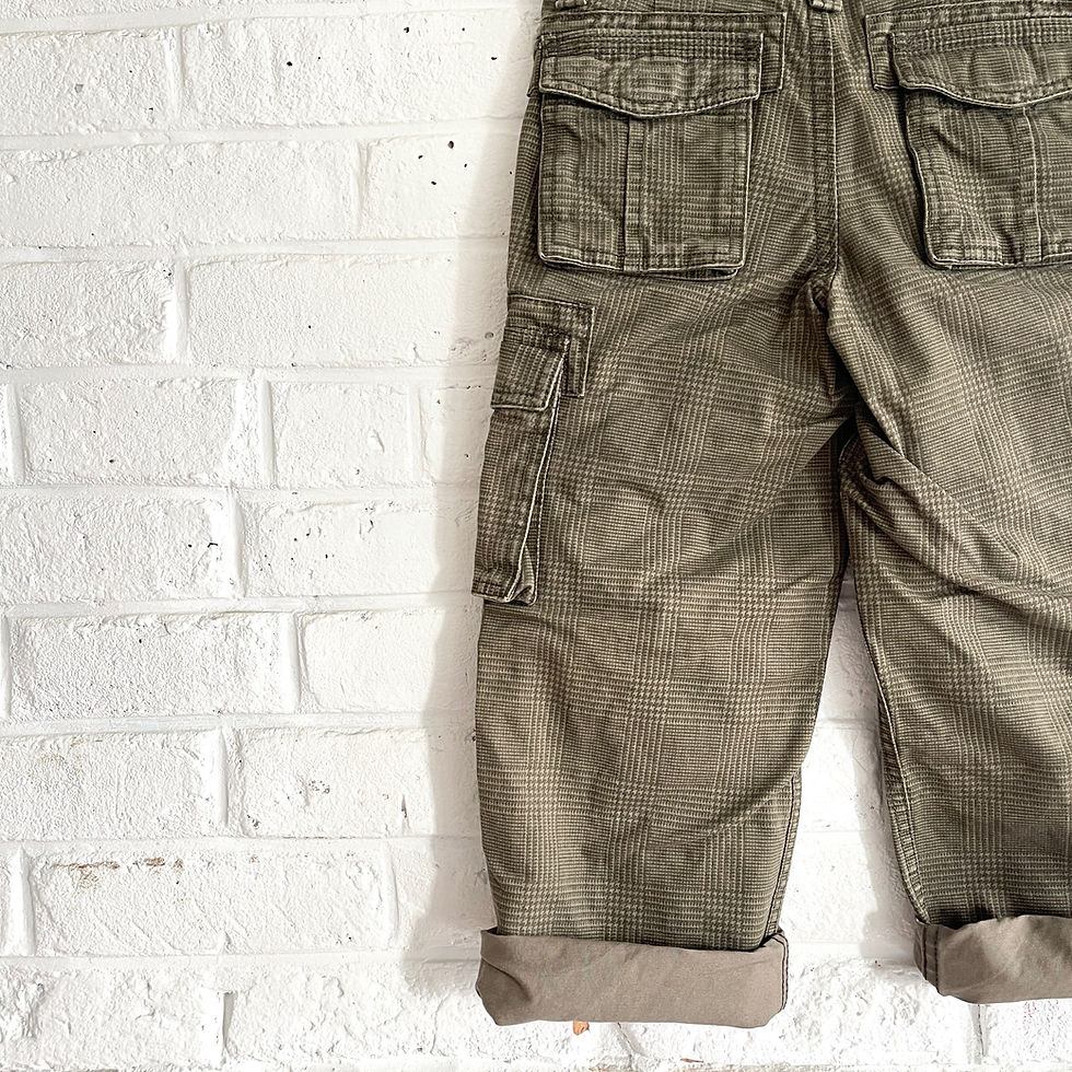Thumbnail: Wide Leg Houndstooth Cargos