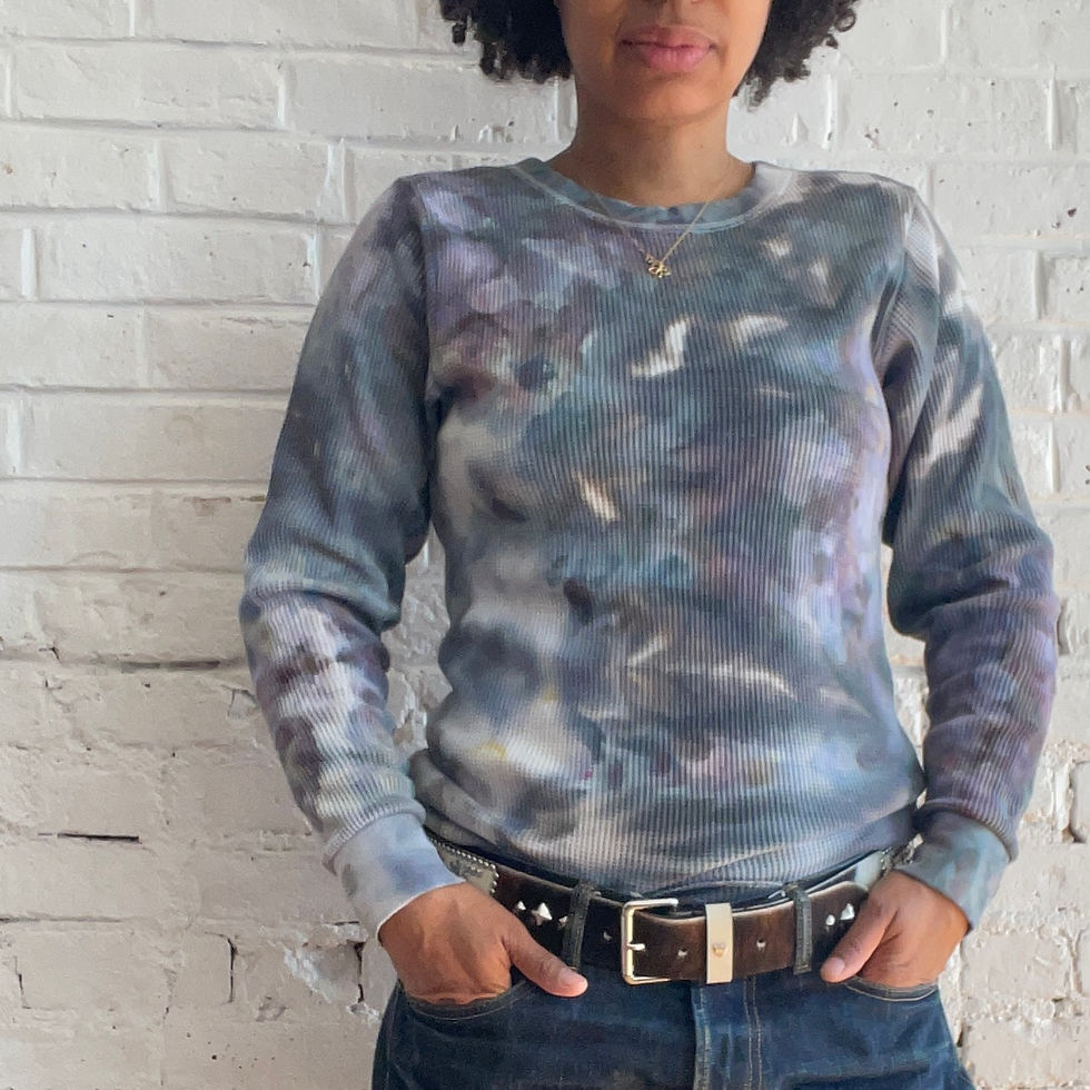 Adult Vintage "Dusty Hydrangea" Thermals