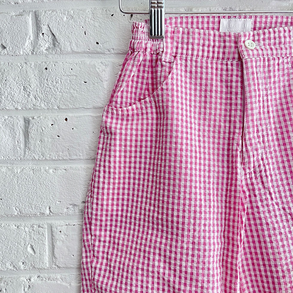 Thumbnail: Gingham Wide Leg Pants