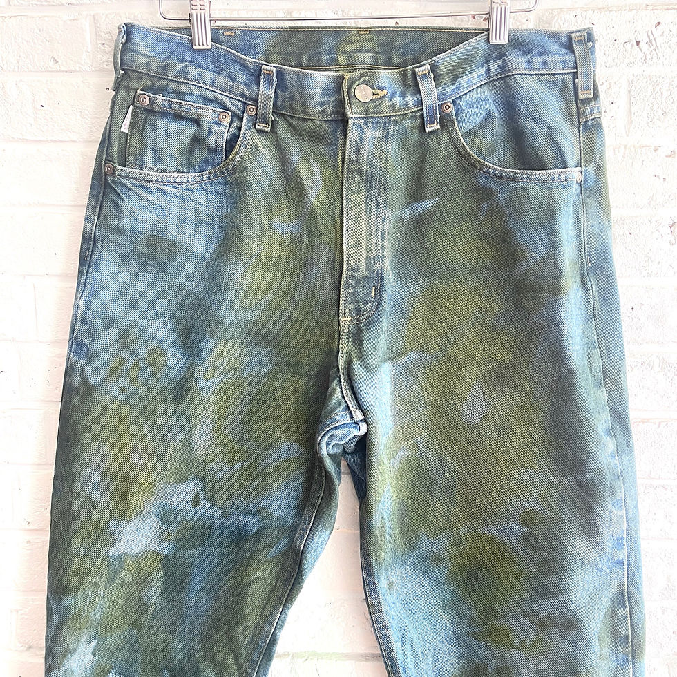Thumbnail: Adult "Indigo Camo" Tie Dye Jeans