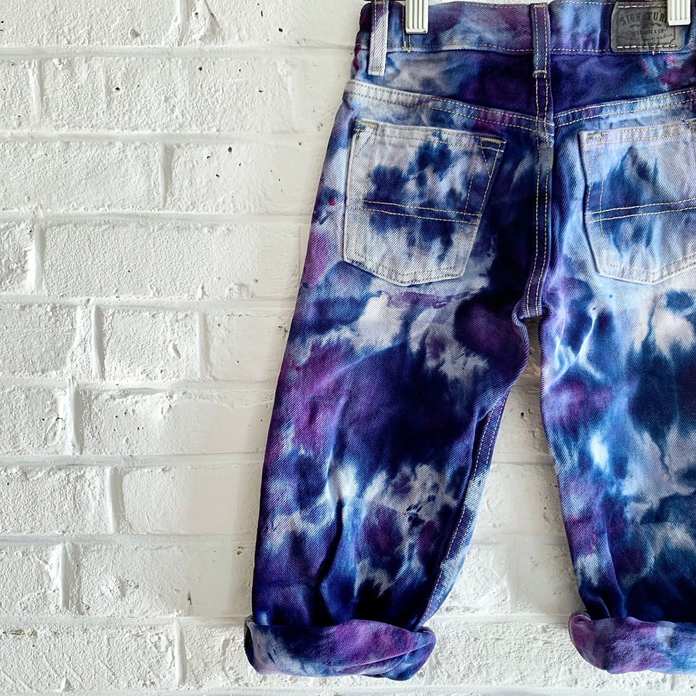 "Dark Monèt Flowers" Jeans