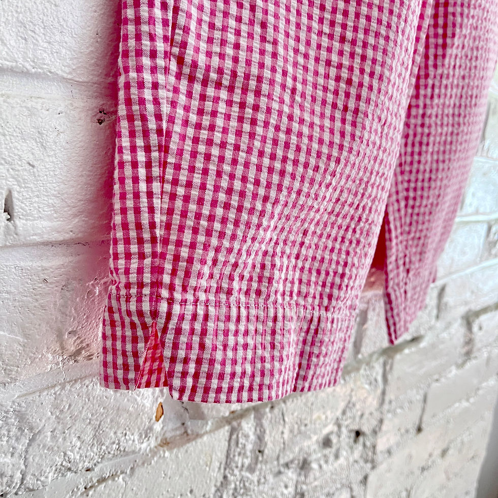 Thumbnail: Gingham Wide Leg Pants