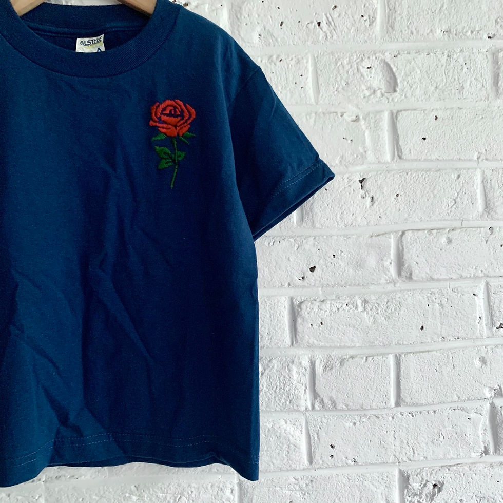 Thumbnail: "Red Rose" Embroidered Tee