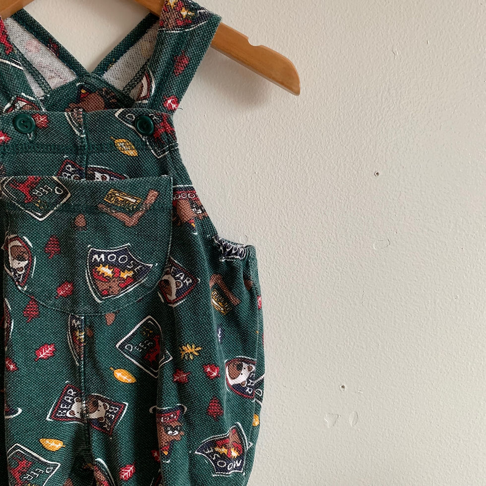 Thumbnail: 90's Vintage Woodland Pique Overall