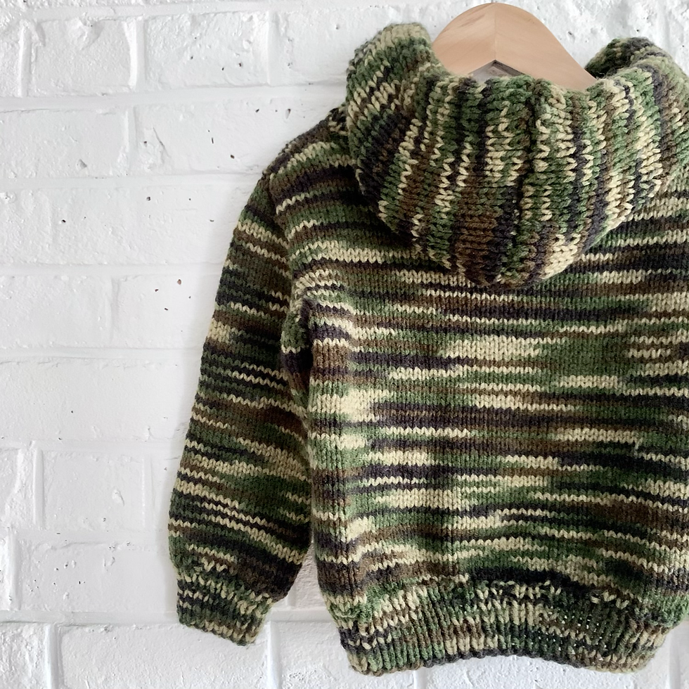 Thumbnail: Hand Knit Camo Hoodie