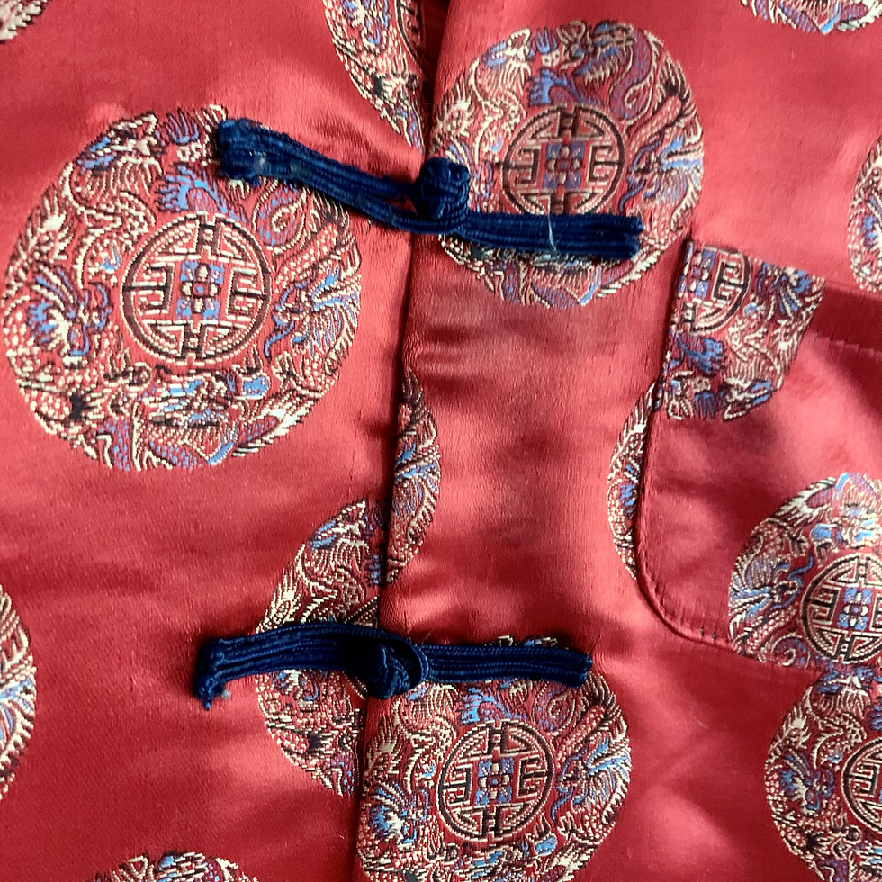 Thumbnail: Silk Mandarin Collar Top