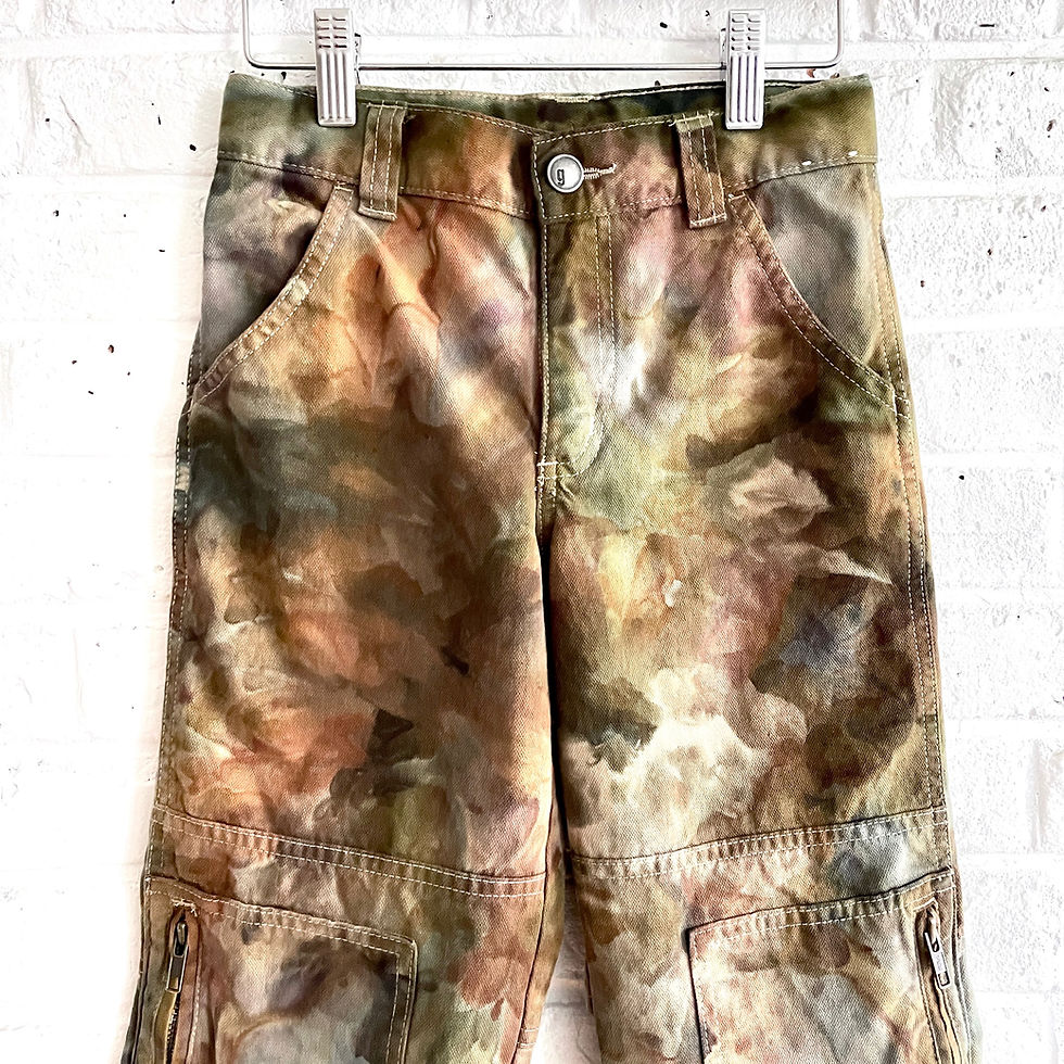 Thumbnail: Hand Dyed "Desert Dusk" Dungarees