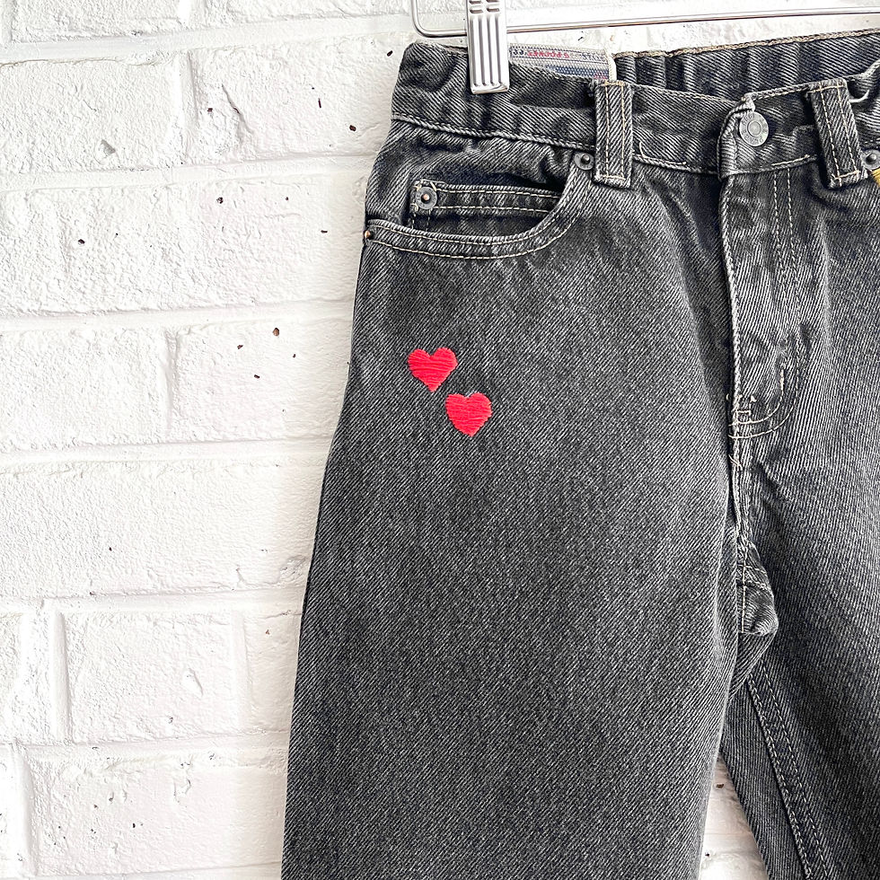 Thumbnail: Hand Embroidered Jeans