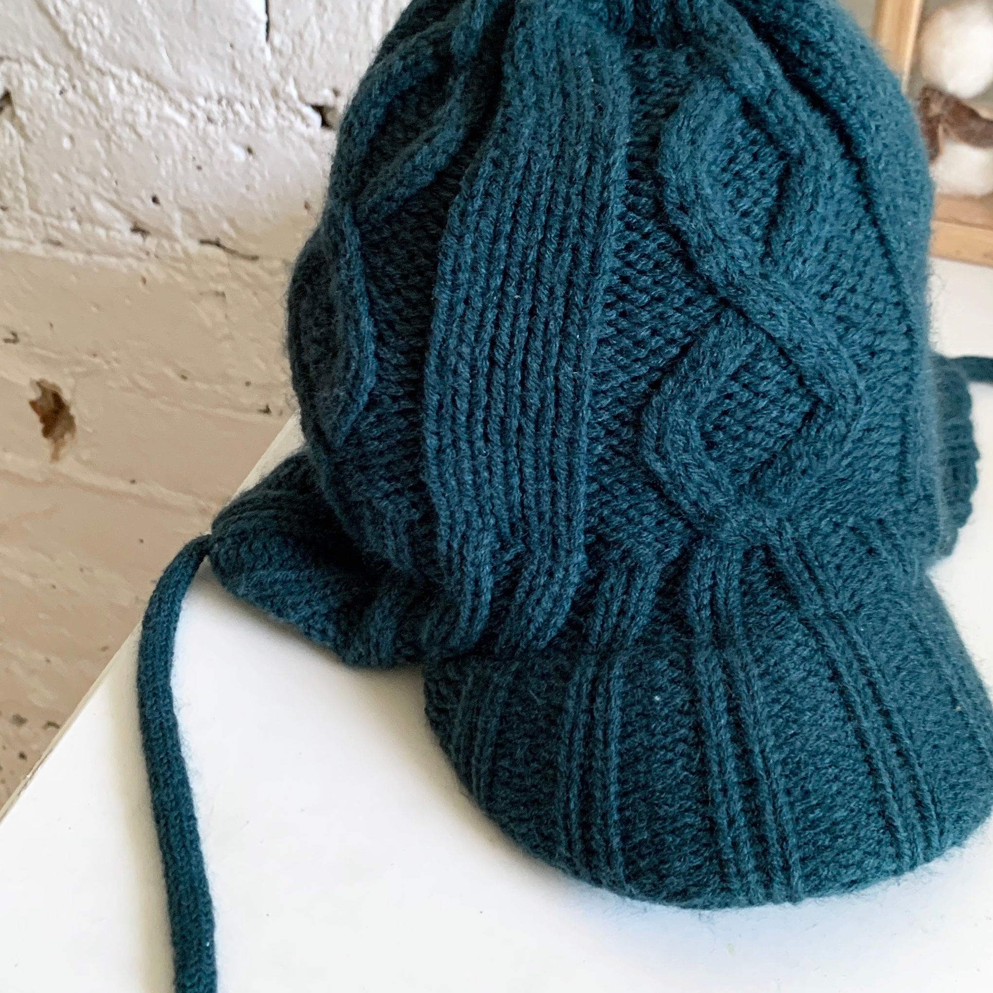 Infant Chunky Knit Brimmed Beanie