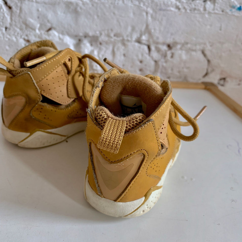 Tan "Retro Jordan 7" Sneakers