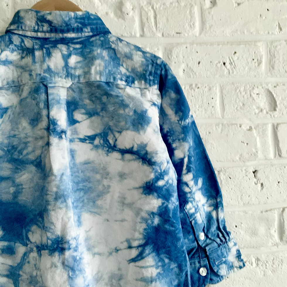 Thumbnail: Crinkle Indigo Dyed Button-up