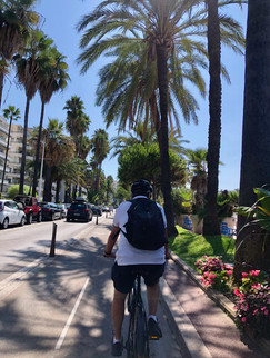 Exploring Cannes on the e-bike