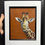 Thumbnail: Tilly Giraffe framed artwork on leather