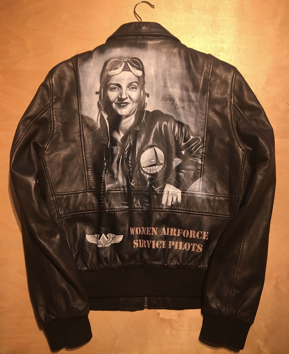 Thumbnail: Leather jacket with handpainted artwork