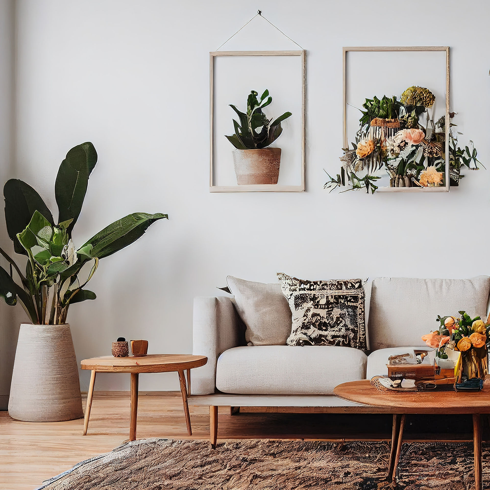 House with Indoor plants 