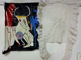 Industrial colors on pillow