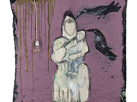 Mixed media on canvas