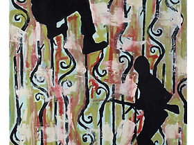 Mixed media on canvas