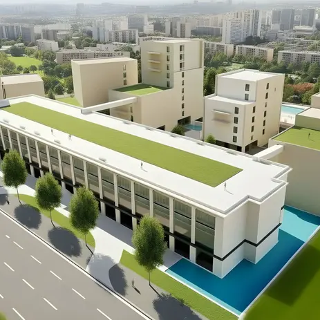 construction d' un immeuble collectif et résidence étudiante