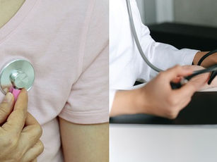 Photo de couverture de l'article sur le lupus et la santé cardiovasculaire : stéthoscope et prise de tension artérielle