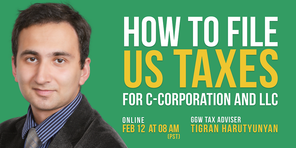 How to file US Taxes for C-Corporation and LLC