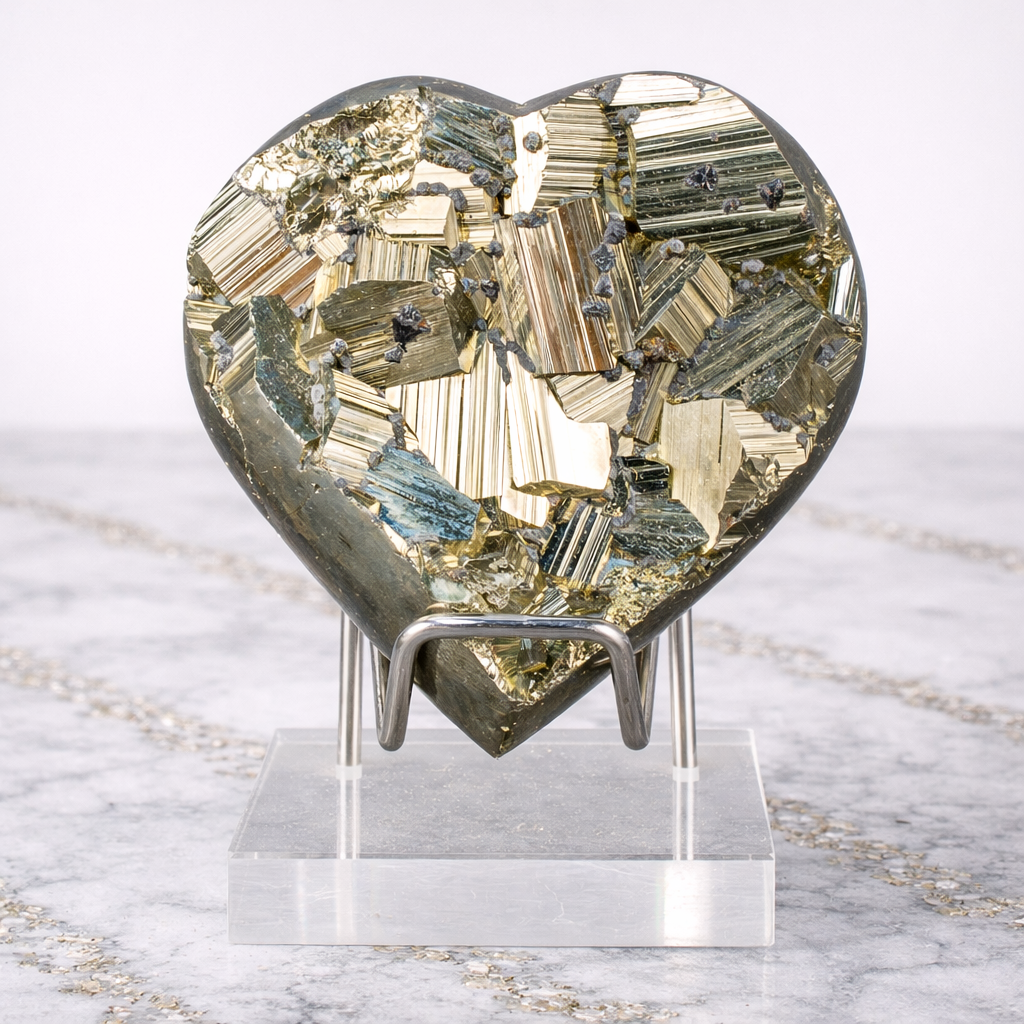Pyrite Golden Heart