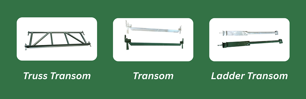 Image of kwikstage transoms, truss transoms and ladder transom
