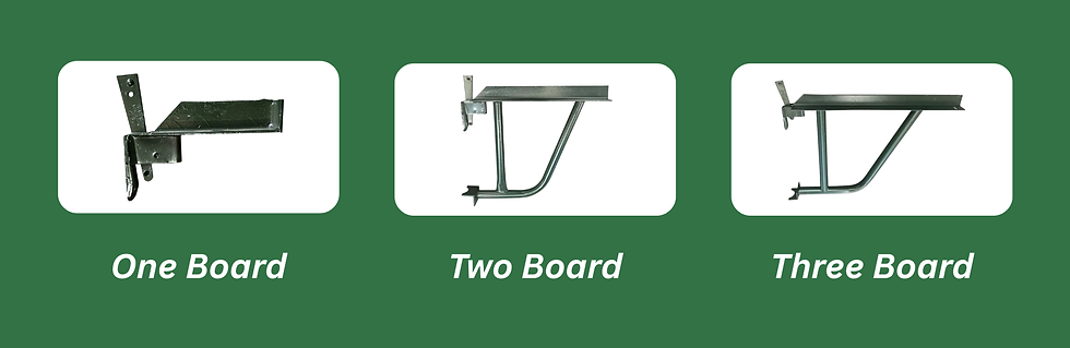 Image of one, two and three board hop ups
