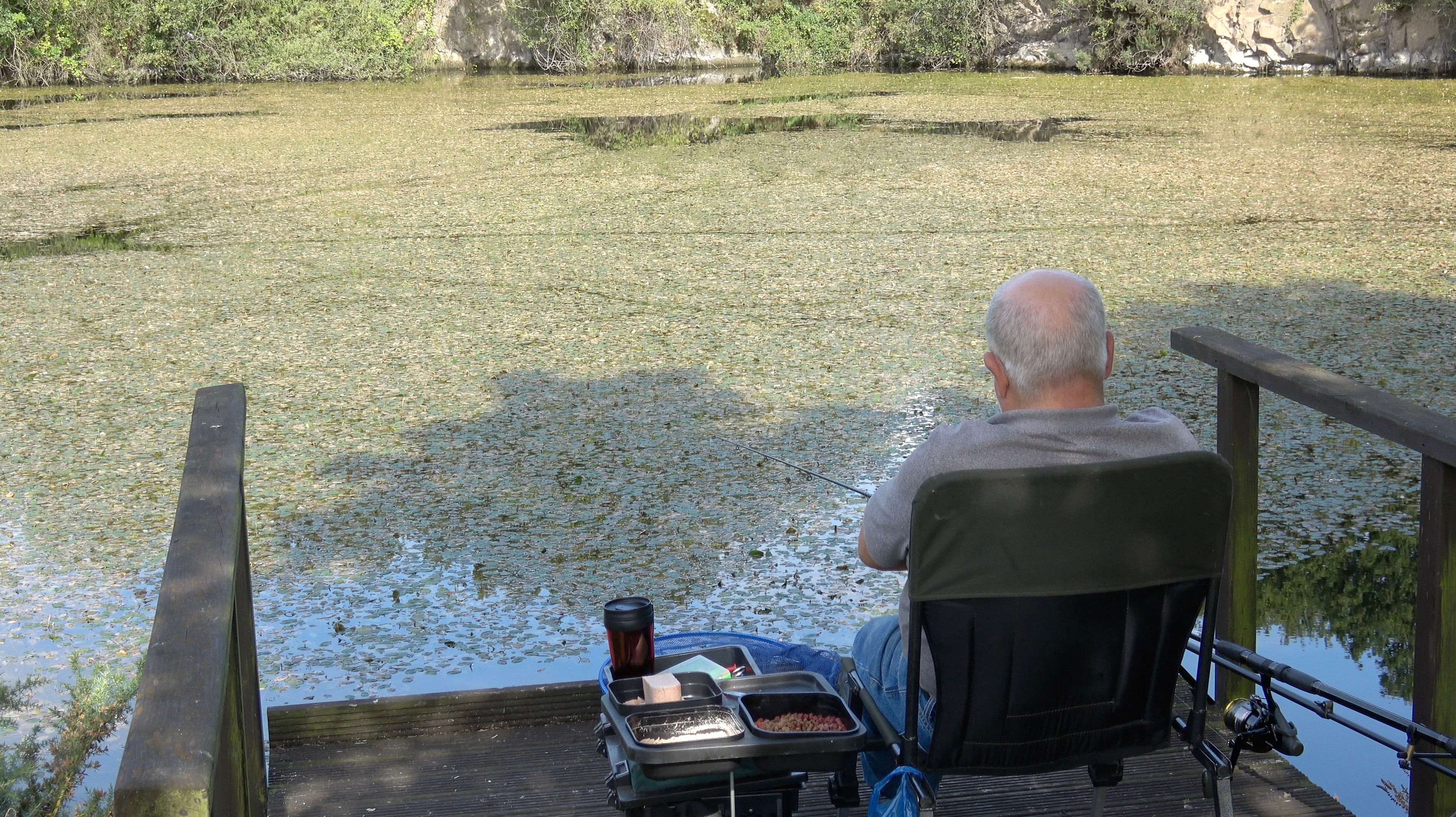Fisherman on Lake