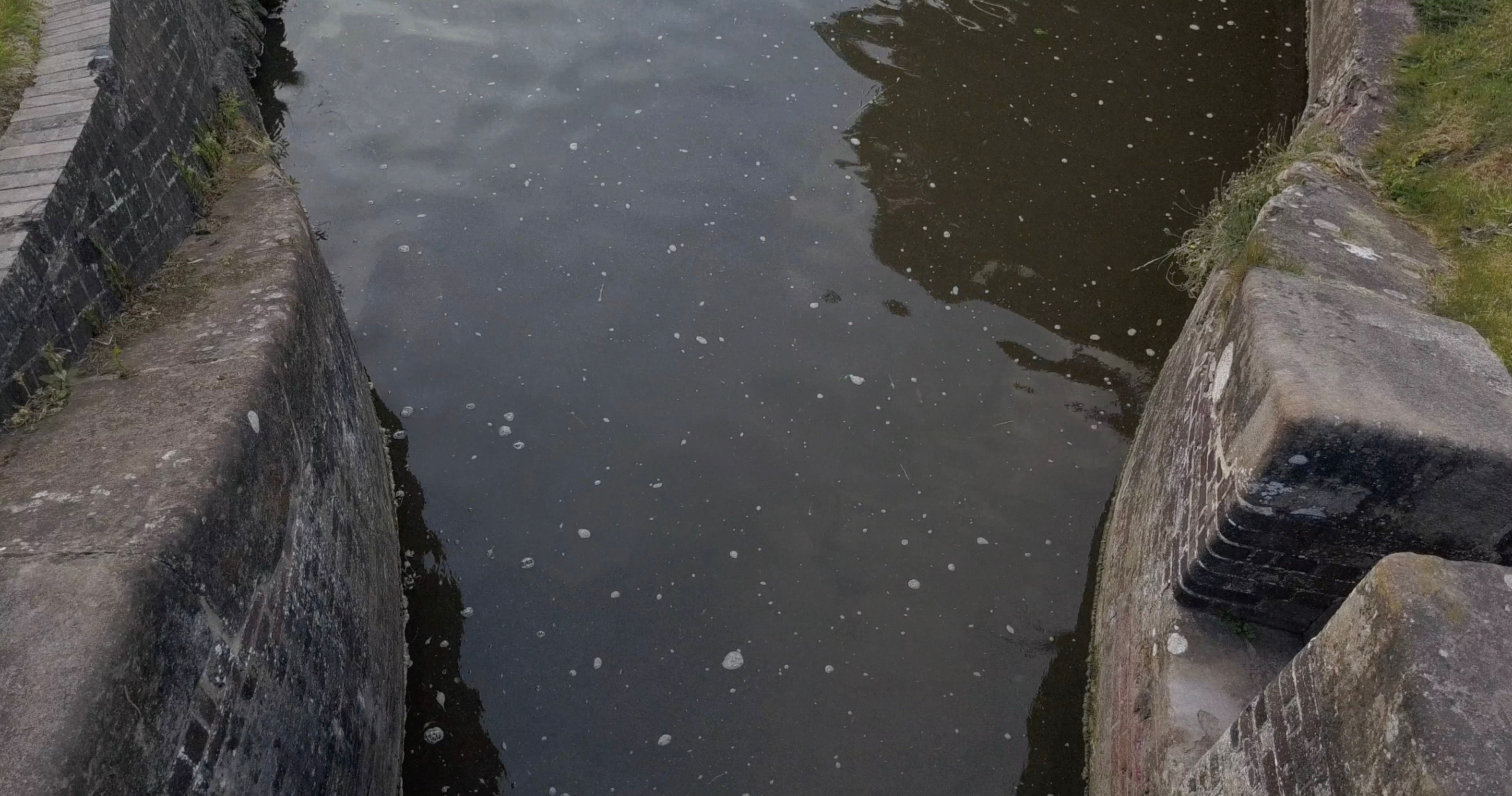 Drone over Canal Locks