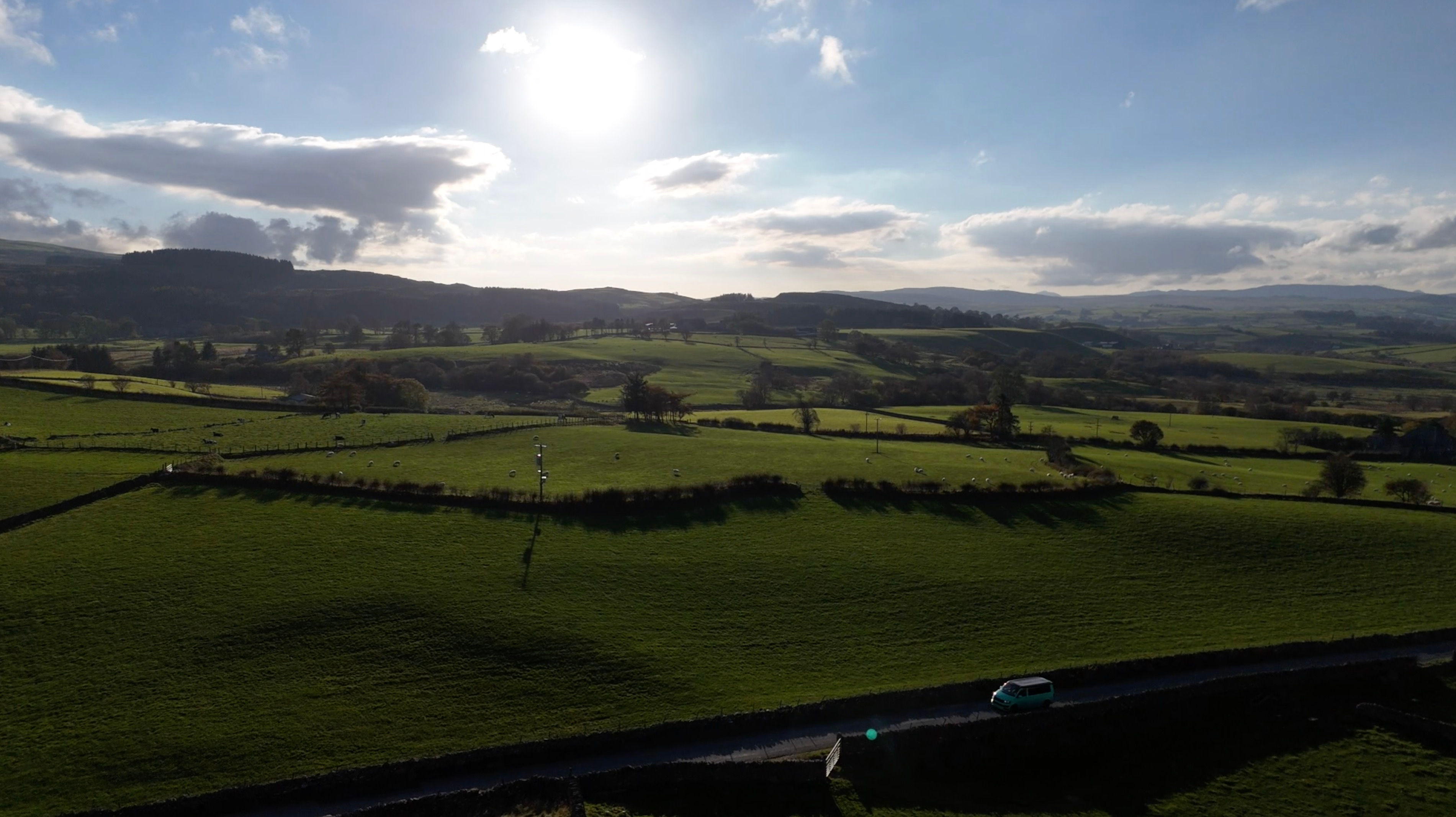 Aerial - Green Fields Road Traffic