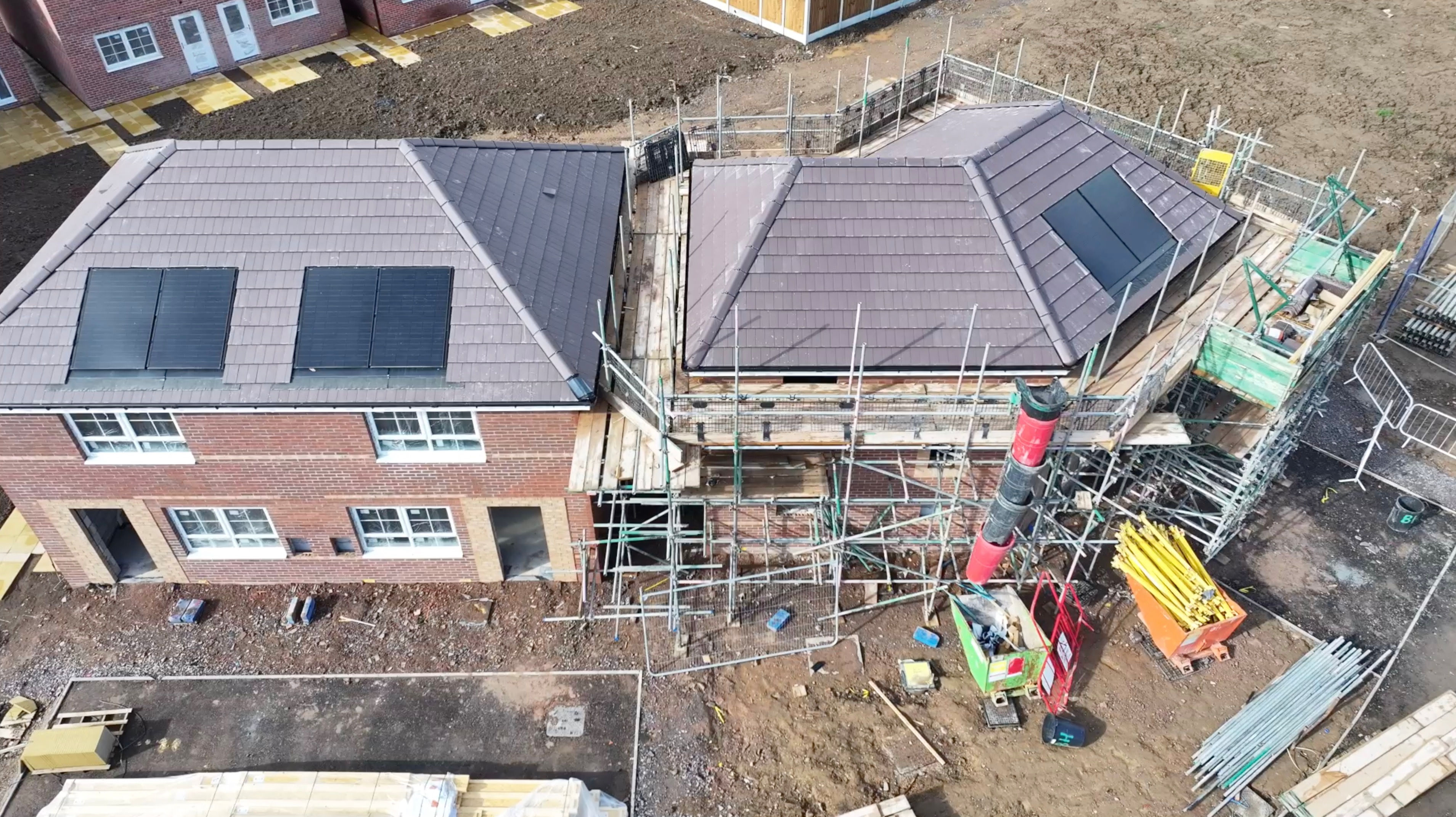 Aerial - Drone - UK Building Site Workings 205