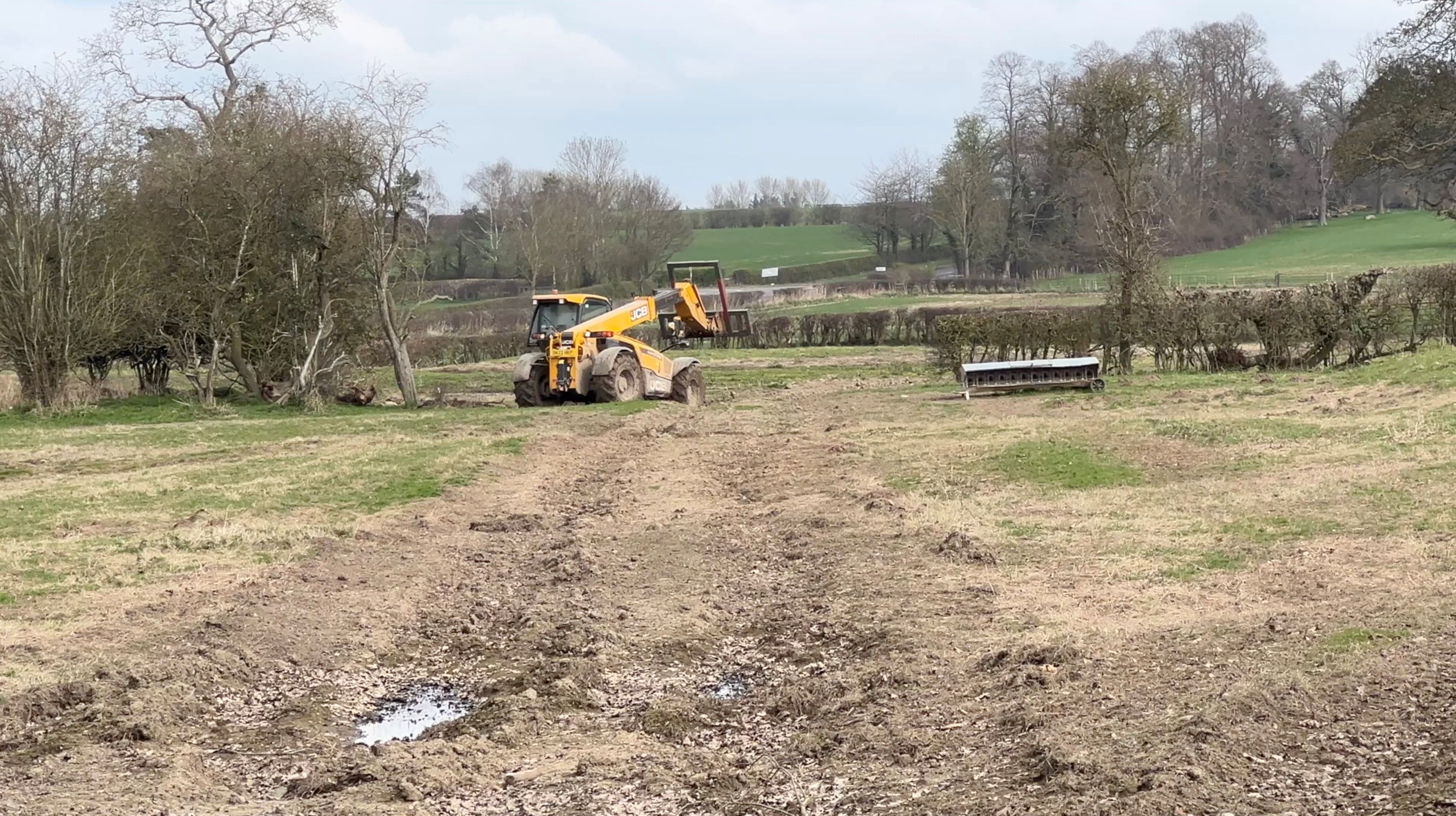Farm Machine operating in Field