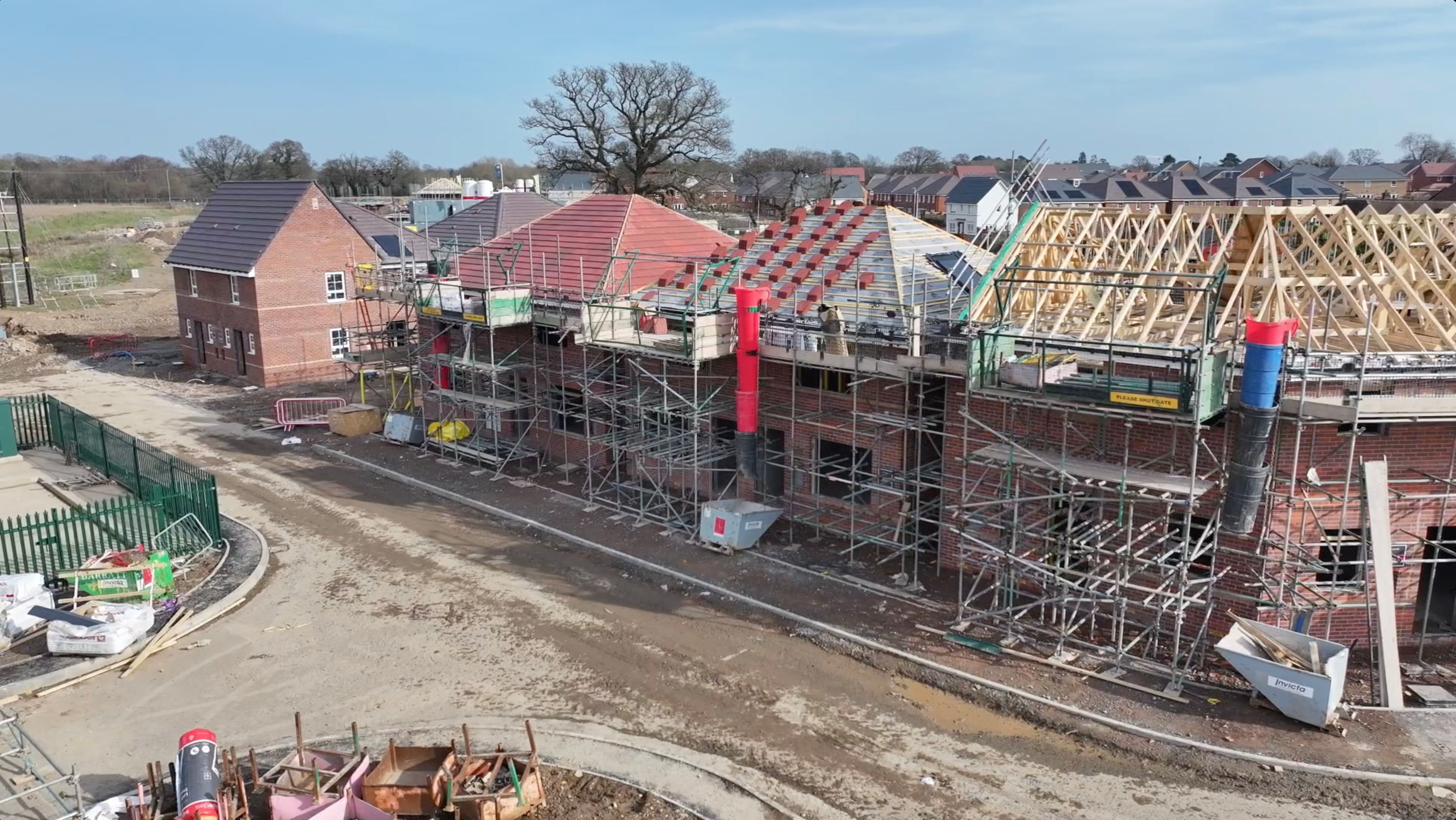 Aerial - Drone UK Site Build 3