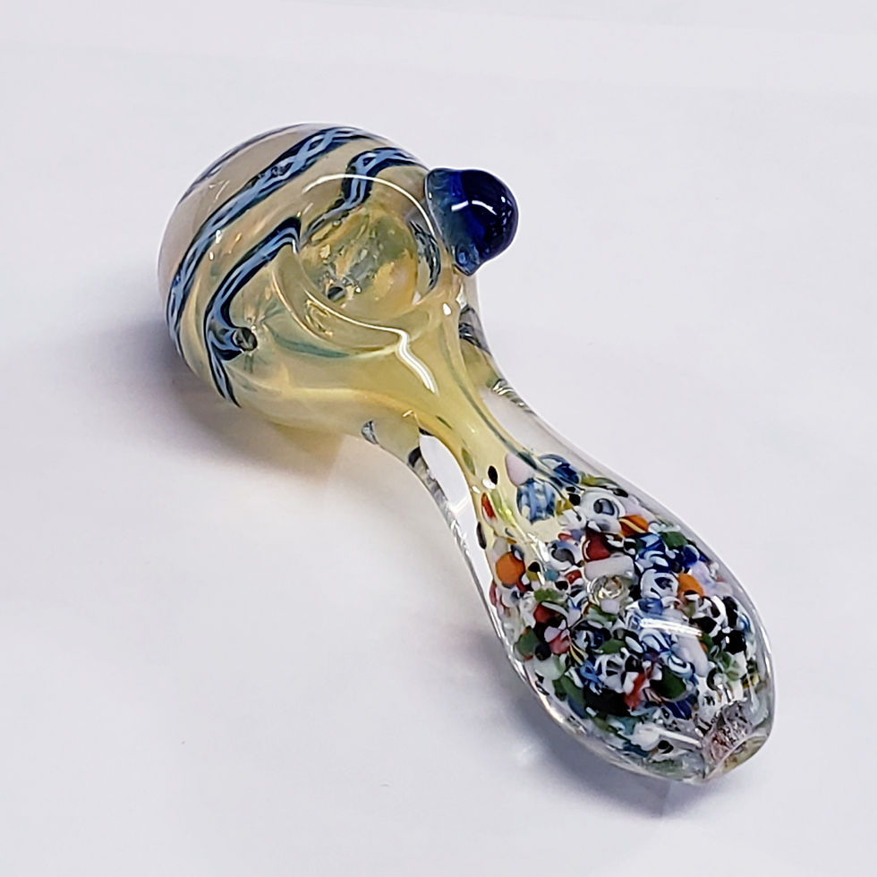 Thumbnail: Confetti w/ Spiral Striped Head Spoon Pipe