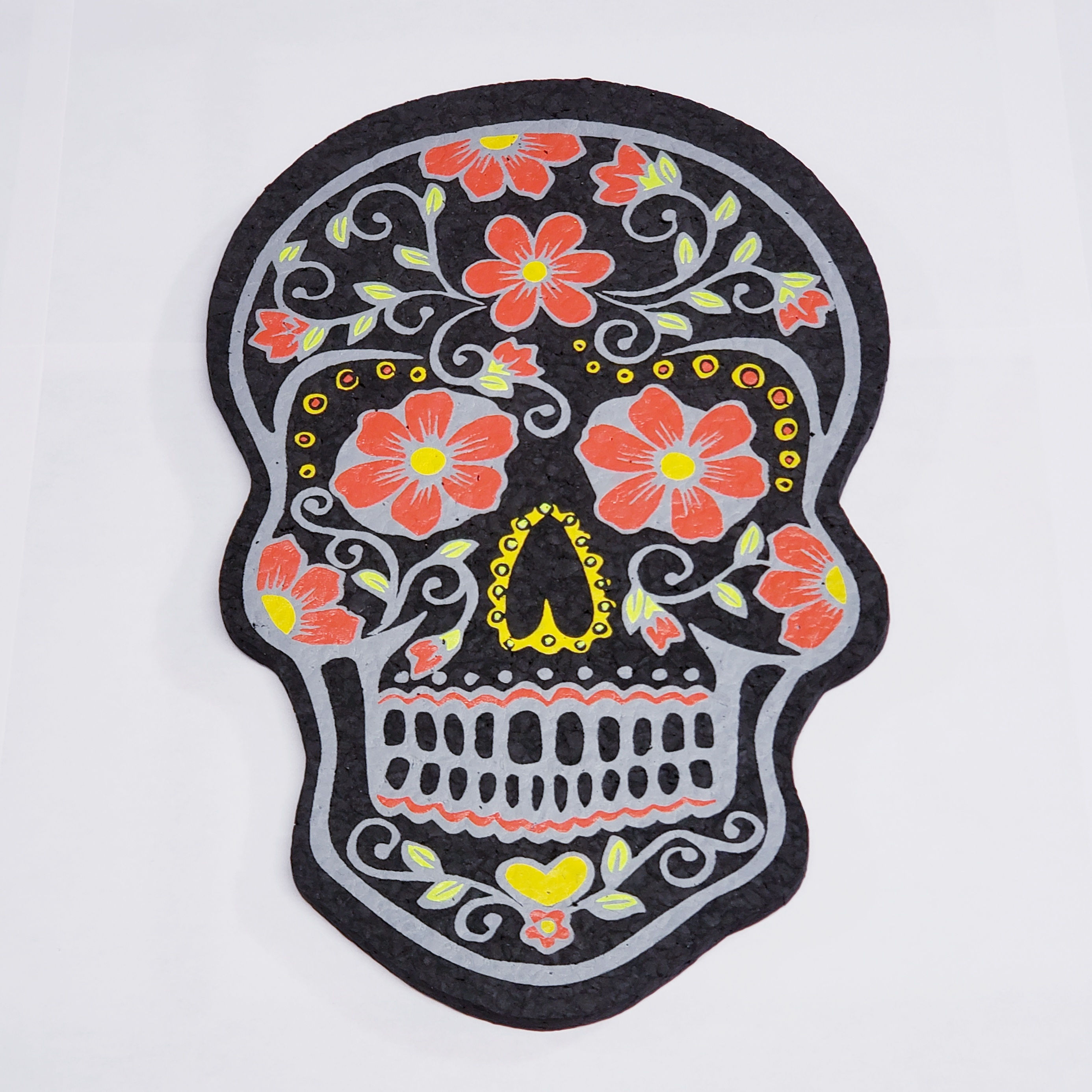 East Coasters Sugar Skull Die Cut Dab Mat