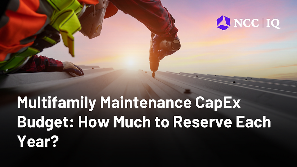 Multifamily Maintenance CapEx Budget: How Much to Reserve Each Year?