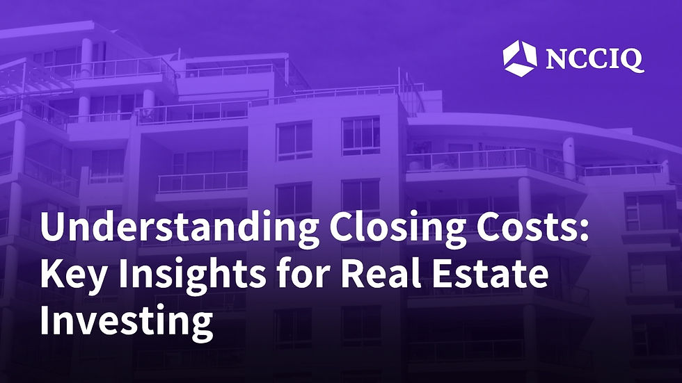 Understanding Closing Costs: Key Insights for Real Estate Investing