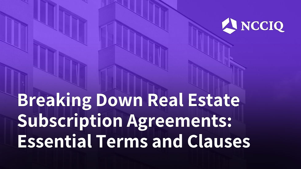 Breaking Down Real Estate Subscription Agreements: Essential Terms and Clauses