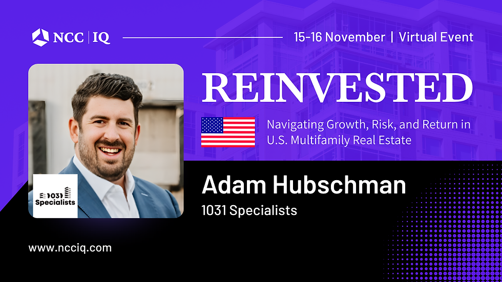 Learn How to Sharpen Multifamily Portfolio Strategy with Adam Hubschman at ReInvested 2025 Summit