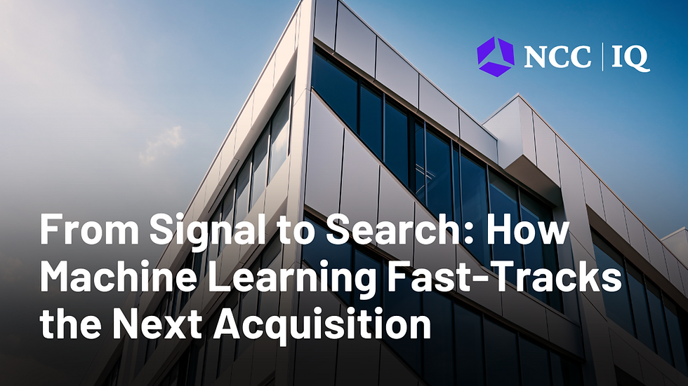 From Signal to Search: How Machine Learning Fast-Tracks the Next Acquisition