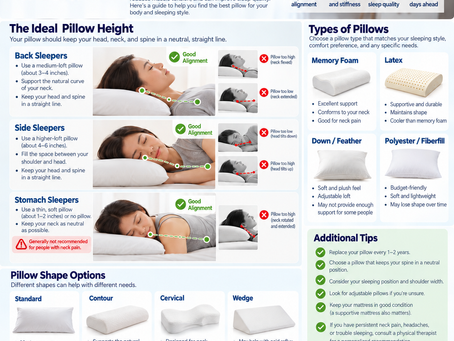 Ideal pillows for sleepers