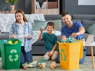 Evde Geri Dönüşüm Kutusu Renkleri ile Sistem Oluşturma
