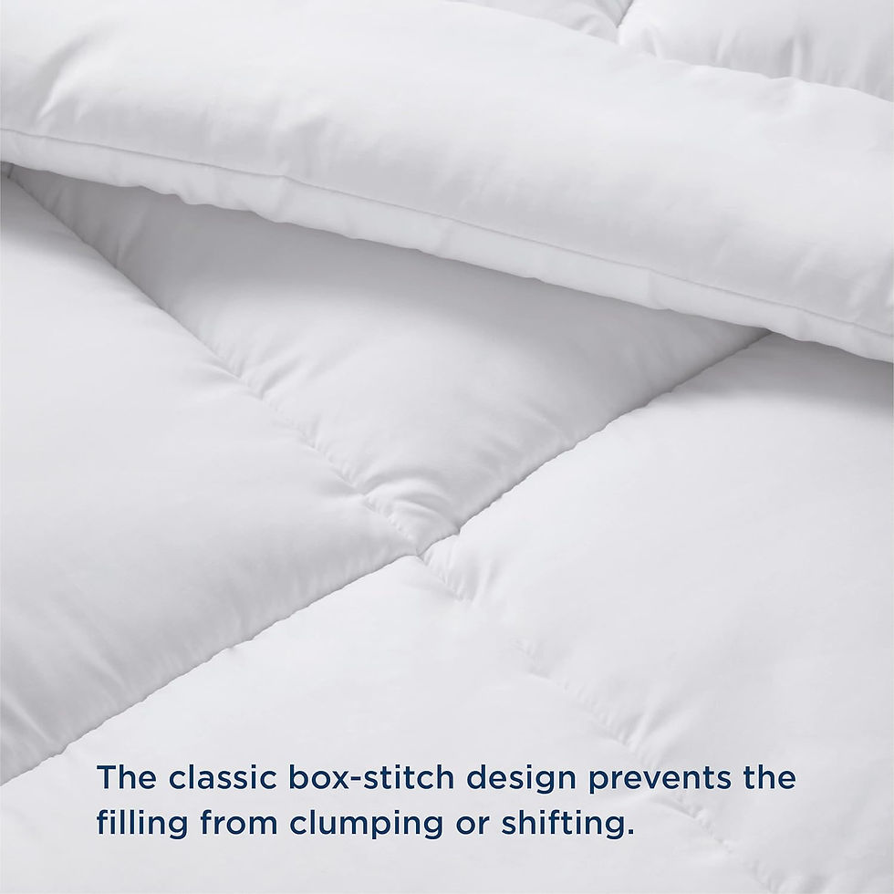 Thumbnail: Bedsure Queen Comforter Duvet Insert - Quilted White, All Season Down Alternati